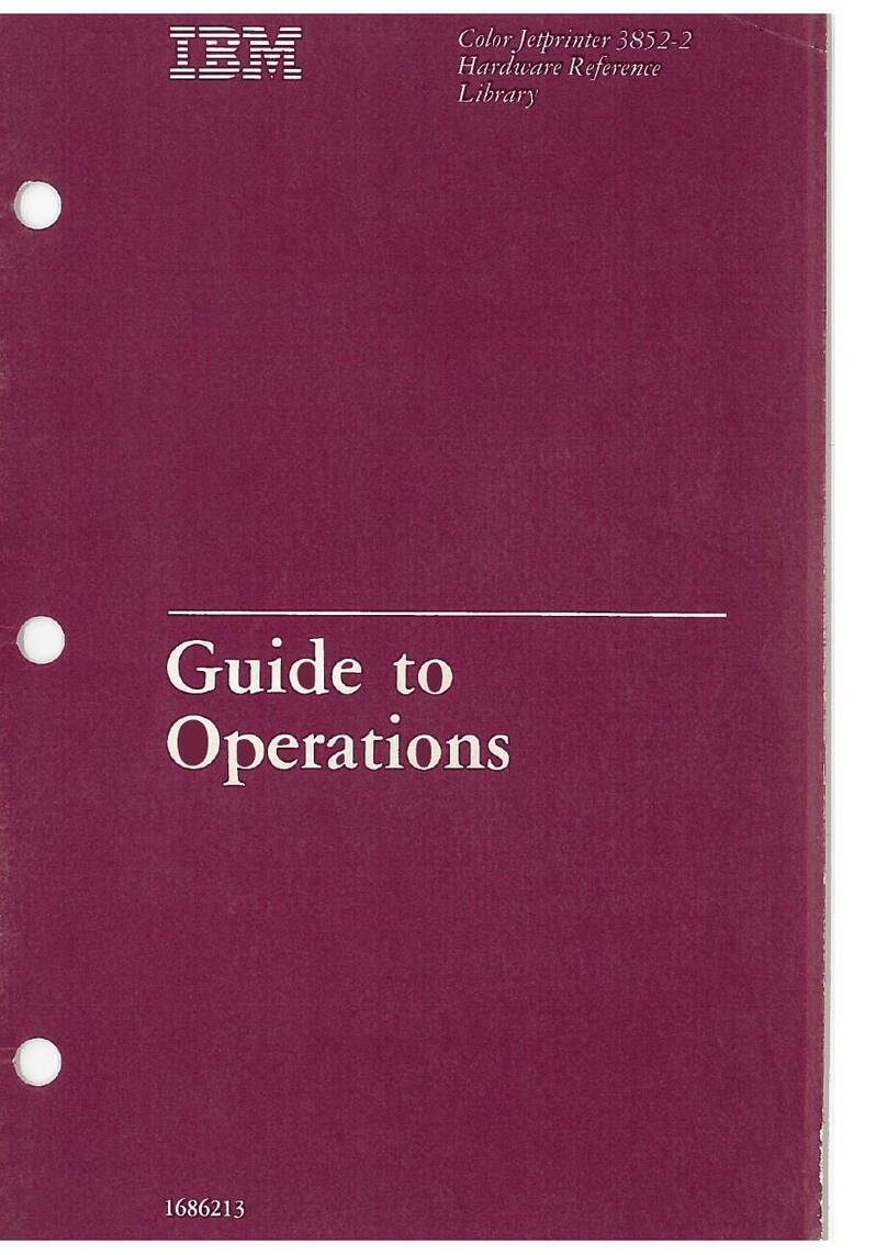 IBM 3852-2 Application guide