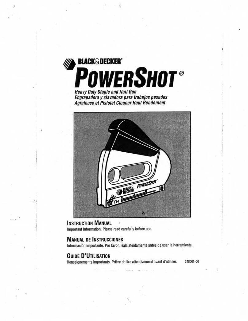 Black & Decker POWERSHOT User manual Black & Decker POWERSHOT User manual
