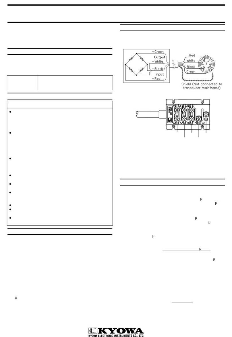 KYOWA BER-A-15S instruction manual