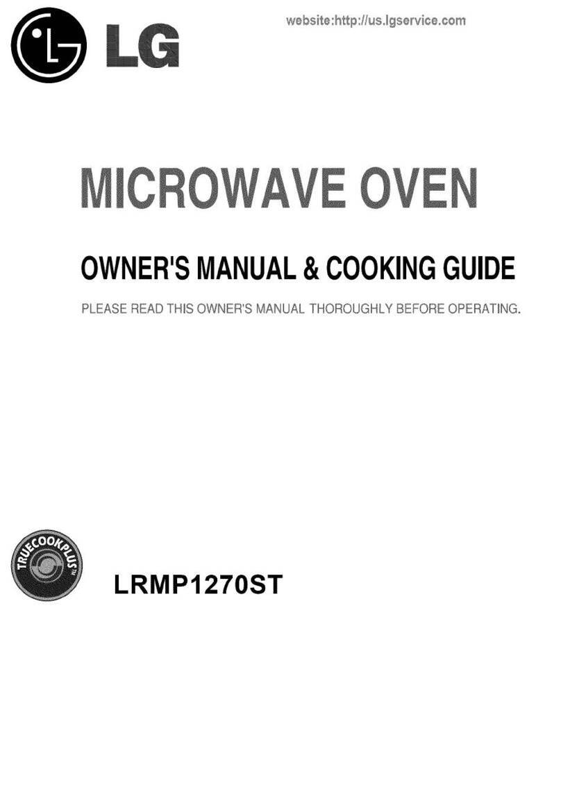 LG LRMP1270ST Owner's manual & cooking guide