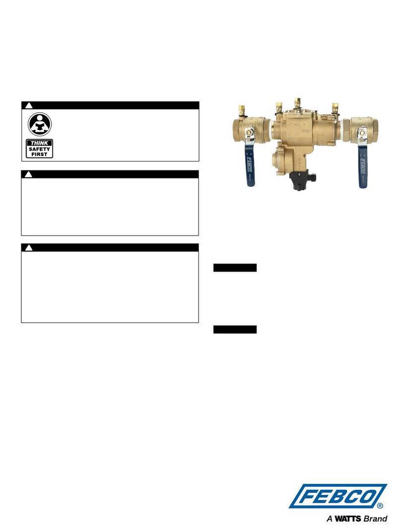 Watts FEBCO 860 Small Series Operating instructions