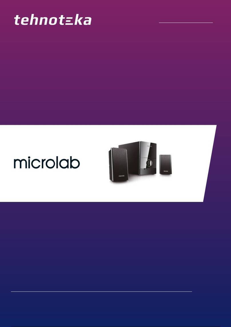 Microlab M500U 2.1 User manual