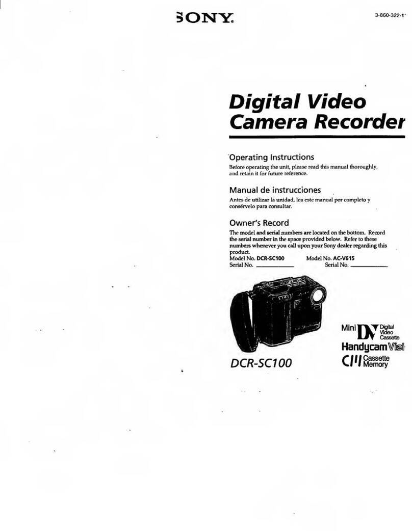 Sony Handycam Vision DCR-SC100 User manual
