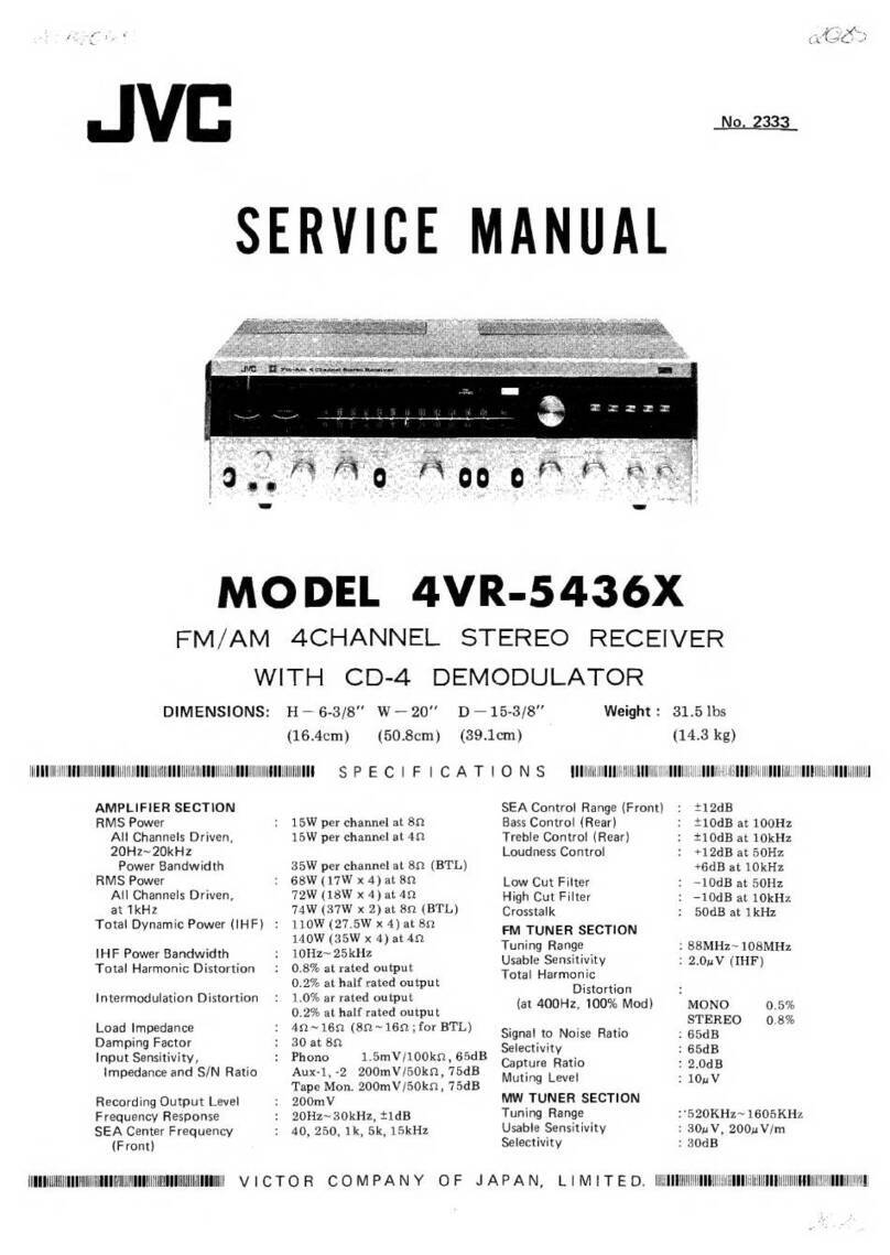 JVC 4VR-5436X User manual