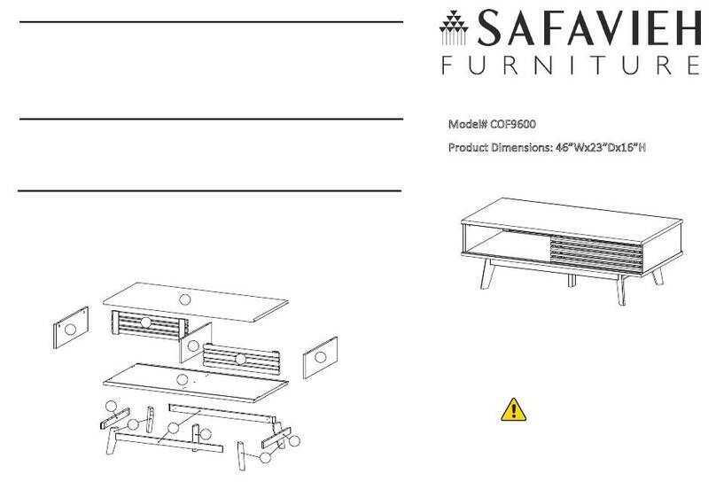 Safavieh Furniture COF9600 quick start guide