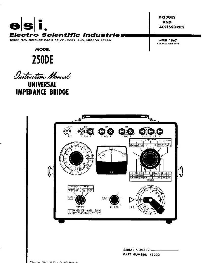 ESI 250DE instruction manual