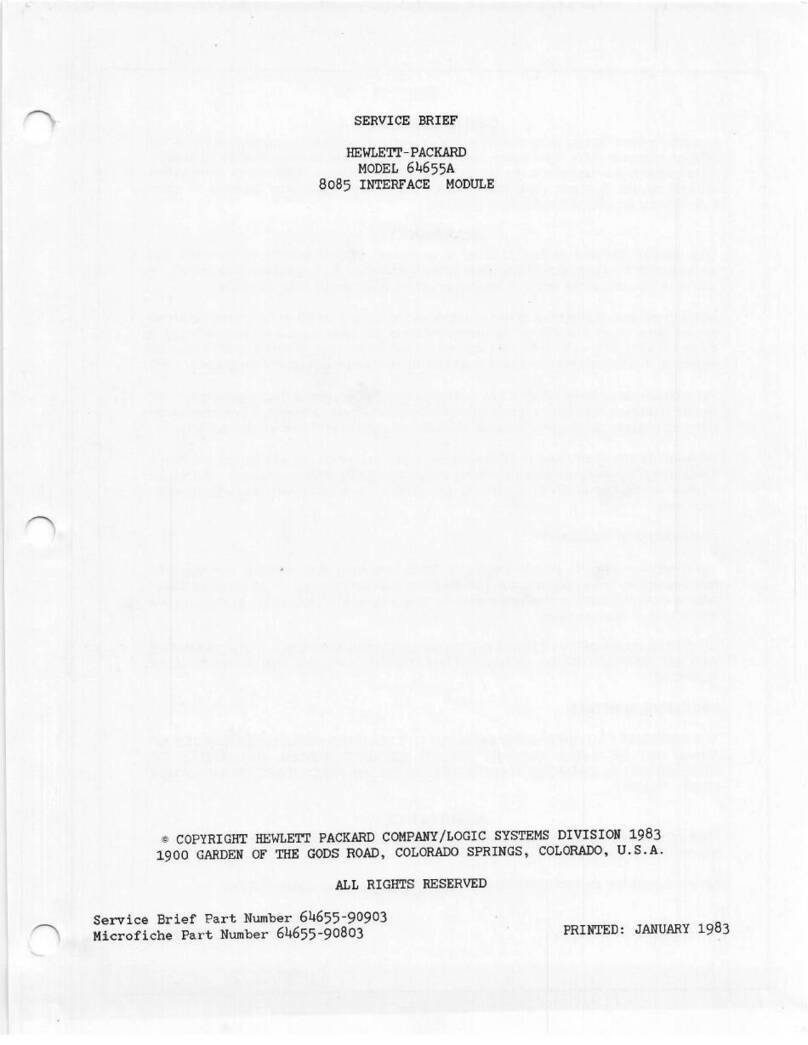 HP 64655A User manual