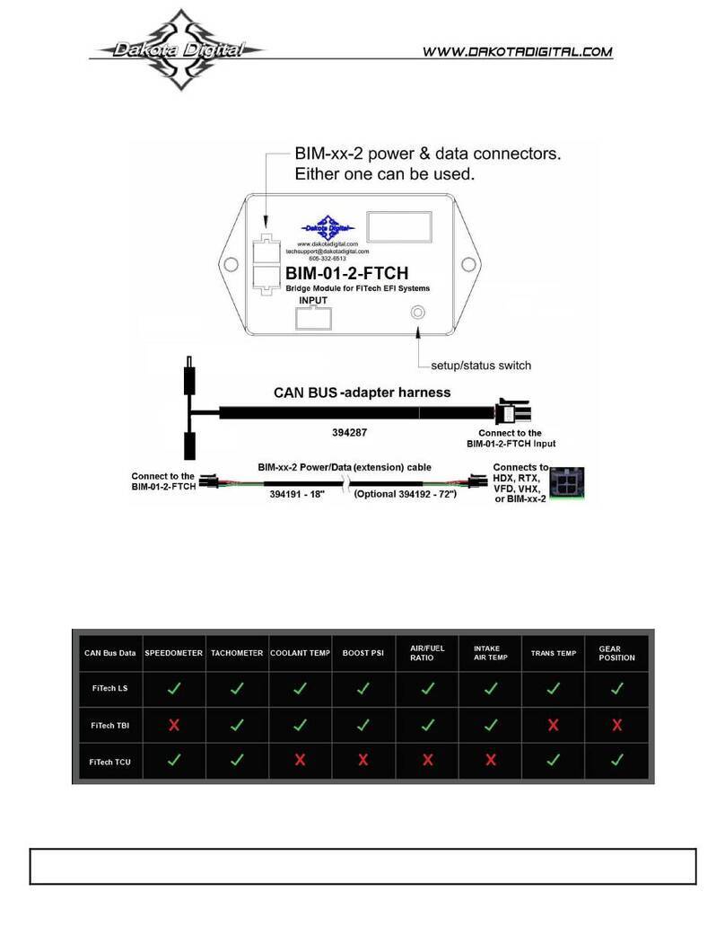 Dakota Digital BIM-01-2-FTCH User manual