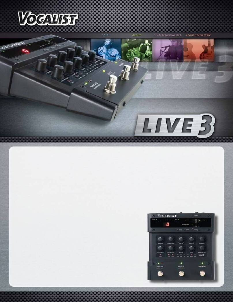 Harman Vocalist Live 3 instruction manual
