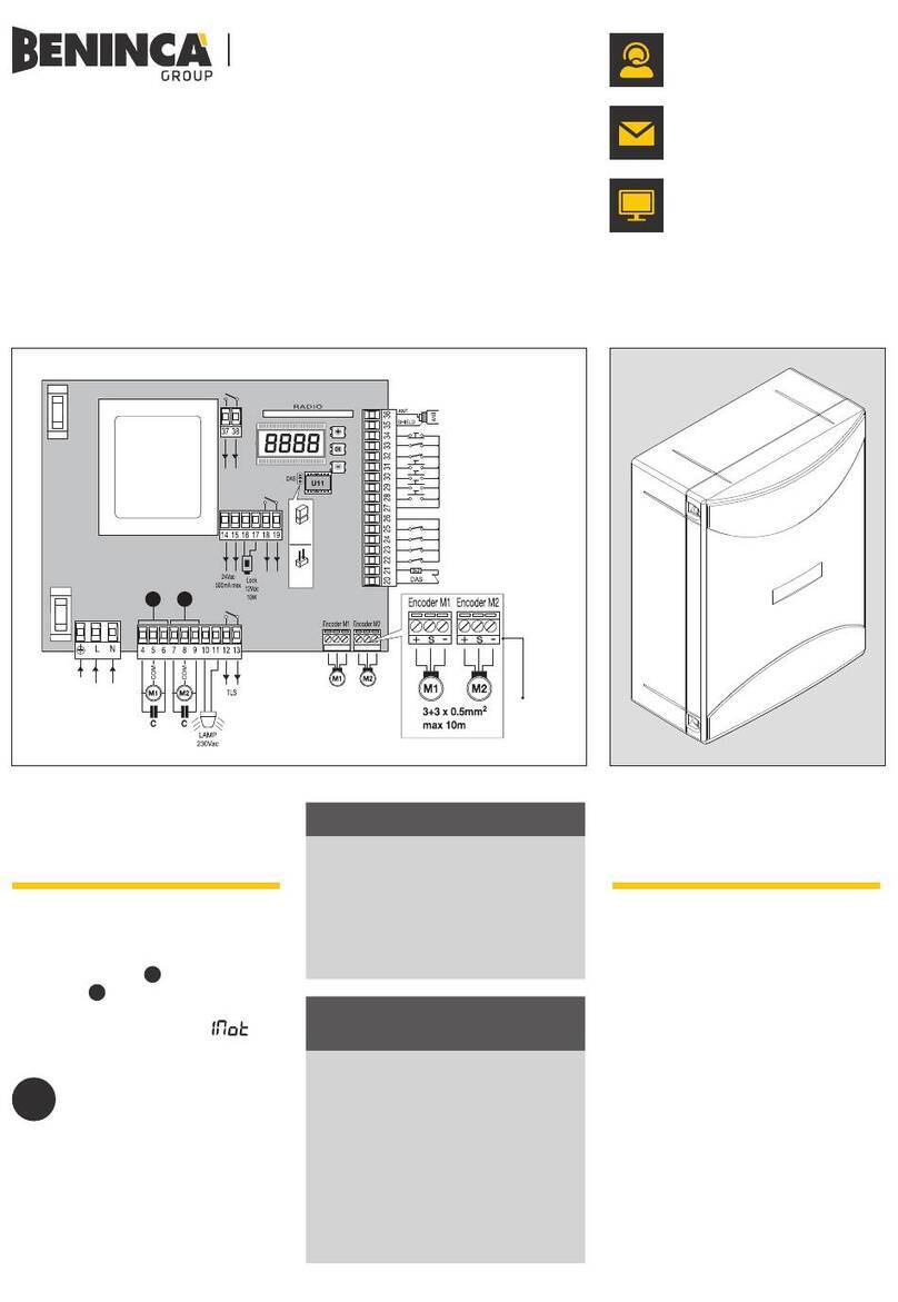 Beninca BRAINY quick start guide