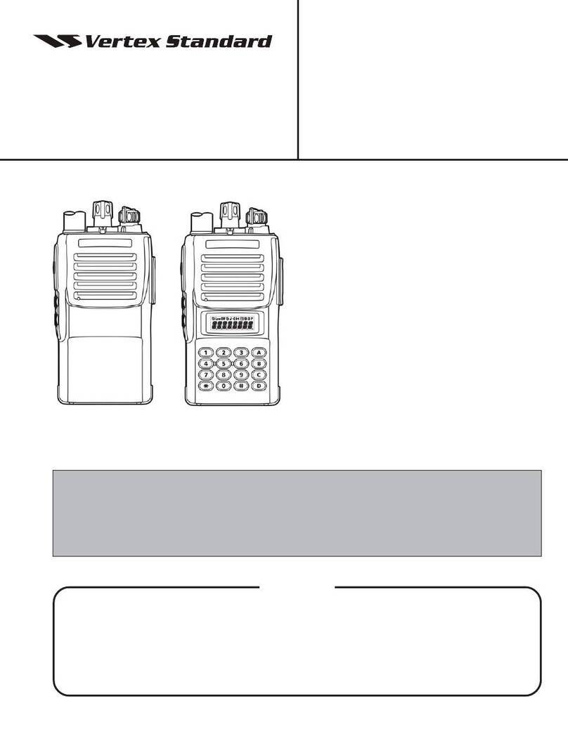 Vertex Standard VX-410 Series Service manual