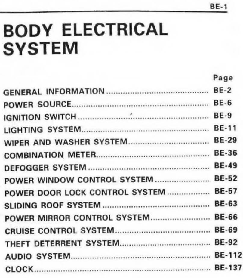 Toyota Previa 1992 User manual