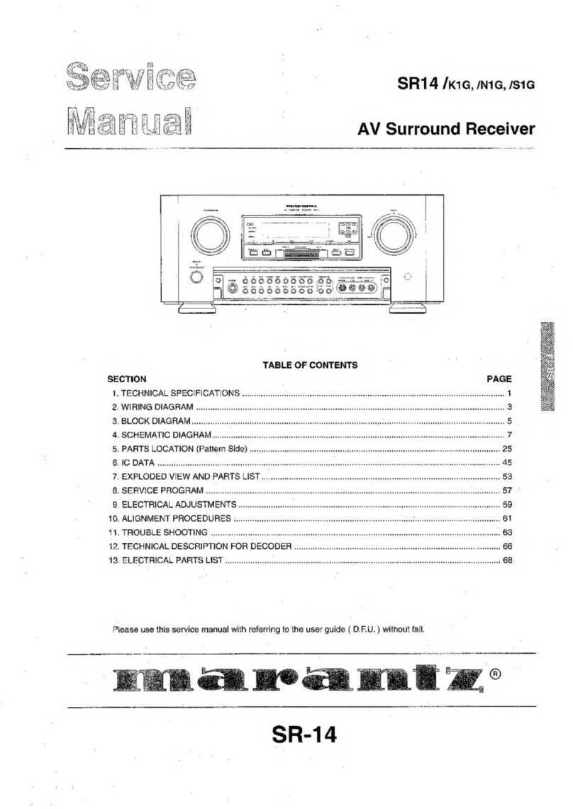 Marantz SR-14 User manual