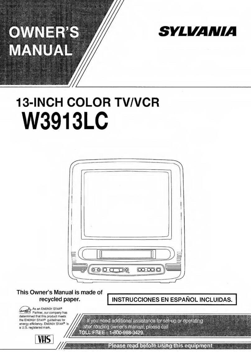 Sylvania W3913LC User manual