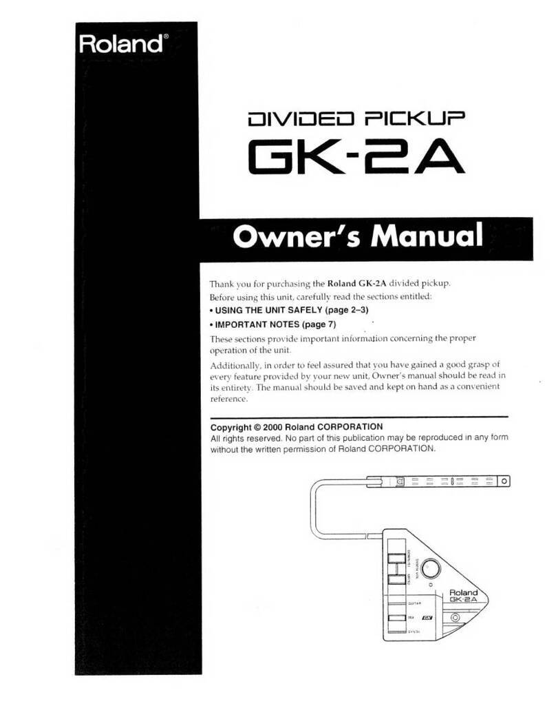 Roland GK-2A User manual