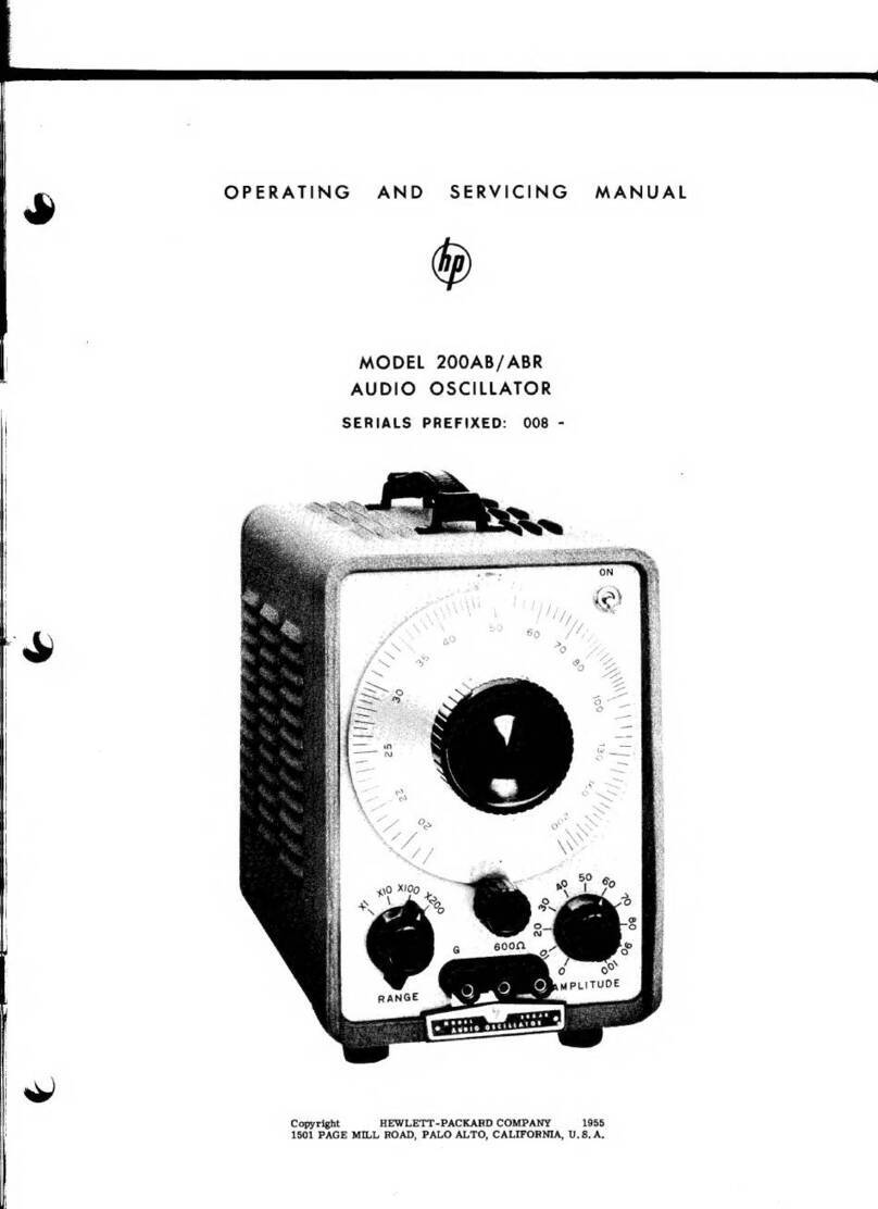 HP 200AB Operating and servicing manual