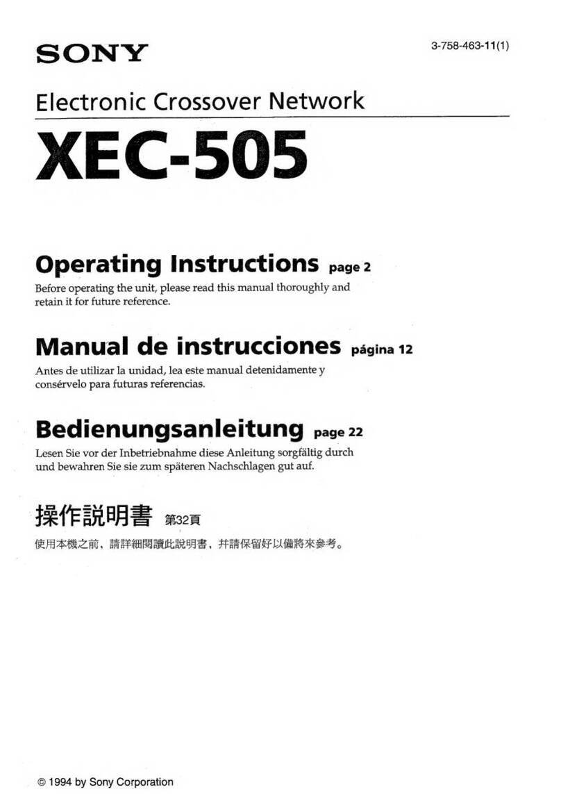 Sony XEC-505 User manual