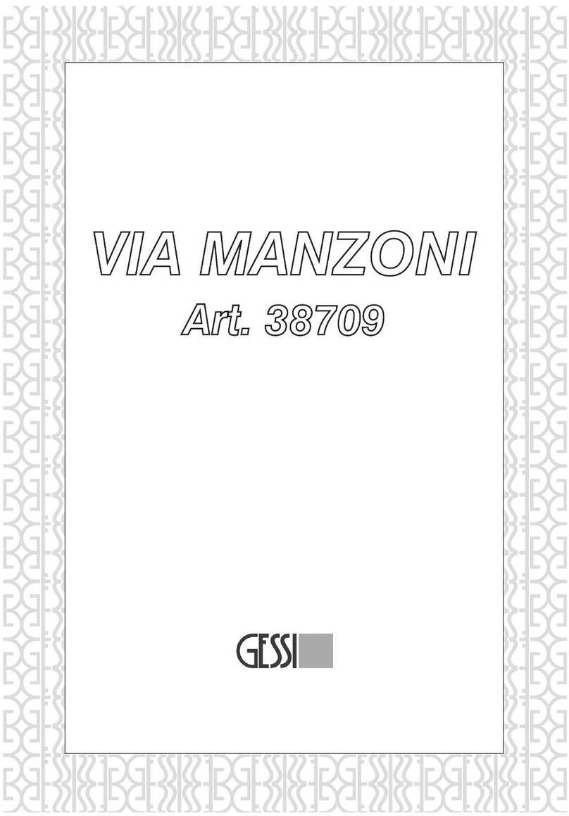 Gessi VIA MANZONI 38709 manual