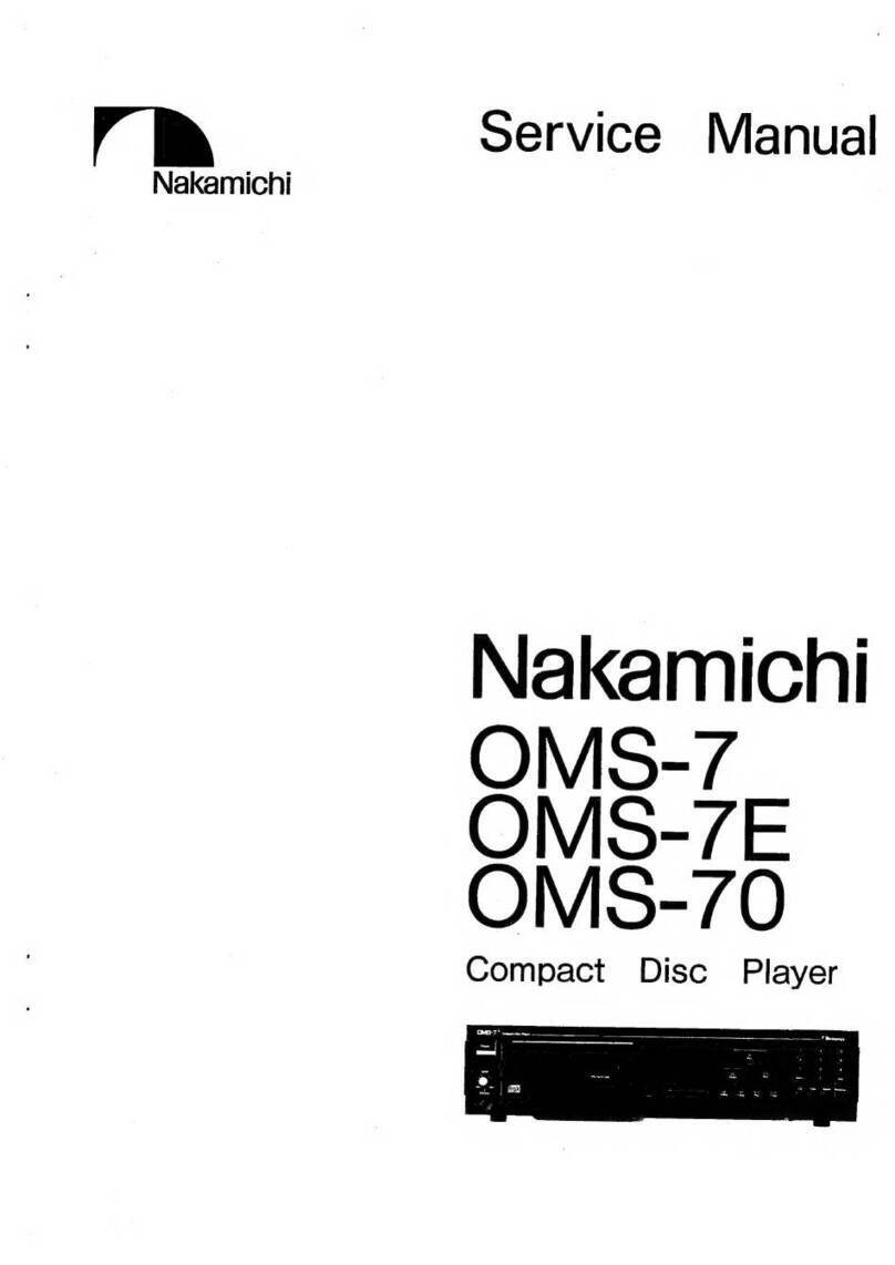 Nakamichi OMS-7 Service manual