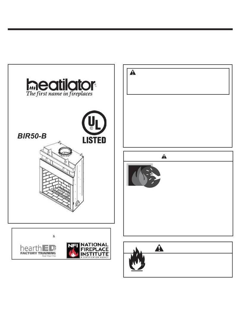 Heatilator BIR50-B installation manual