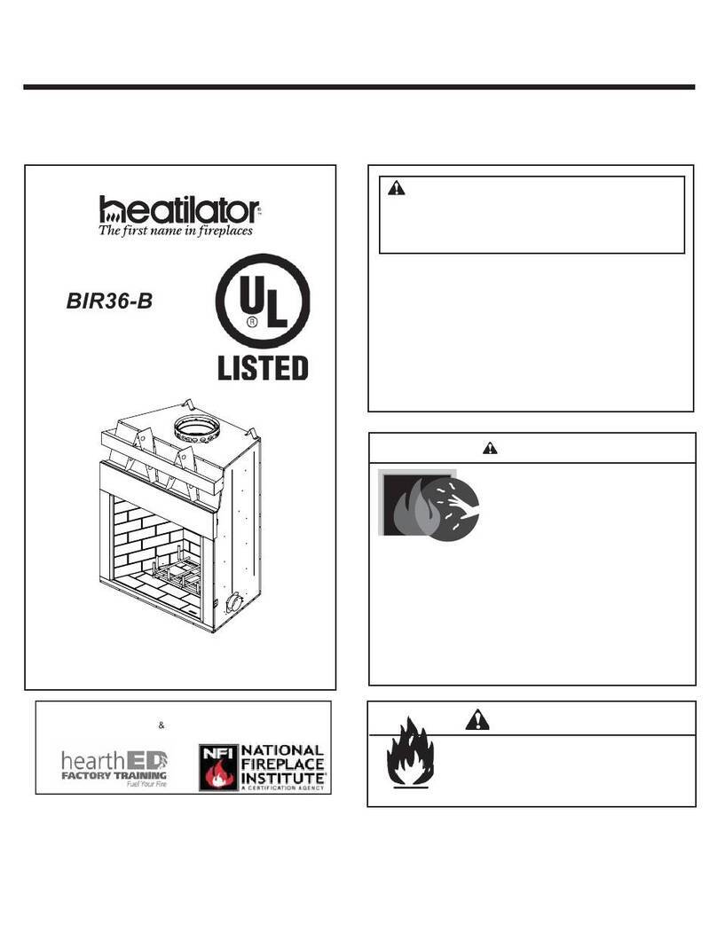 Heatilator BIR36-B User manual