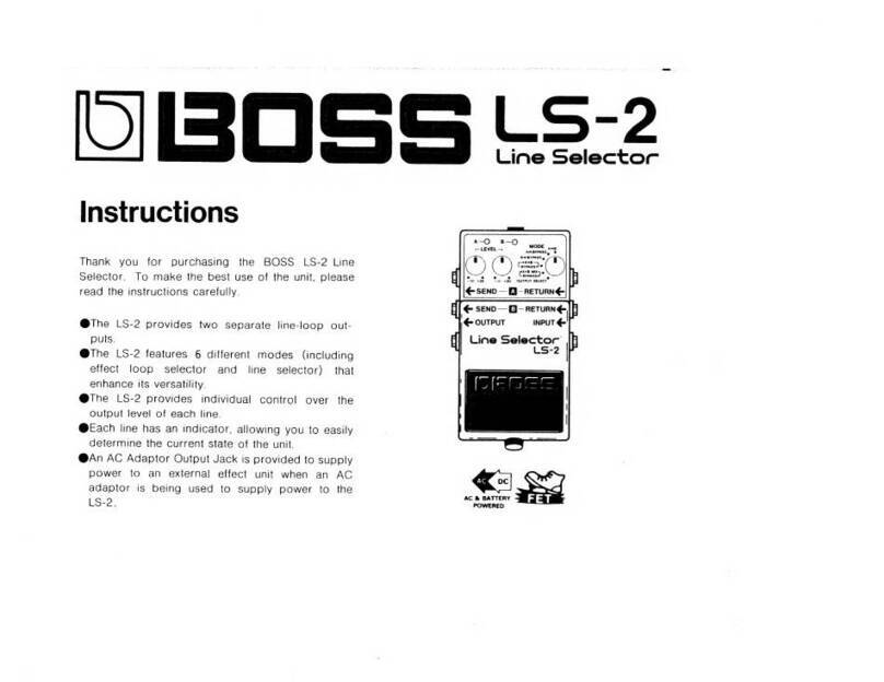 BOSSCO LS-2 instructions
