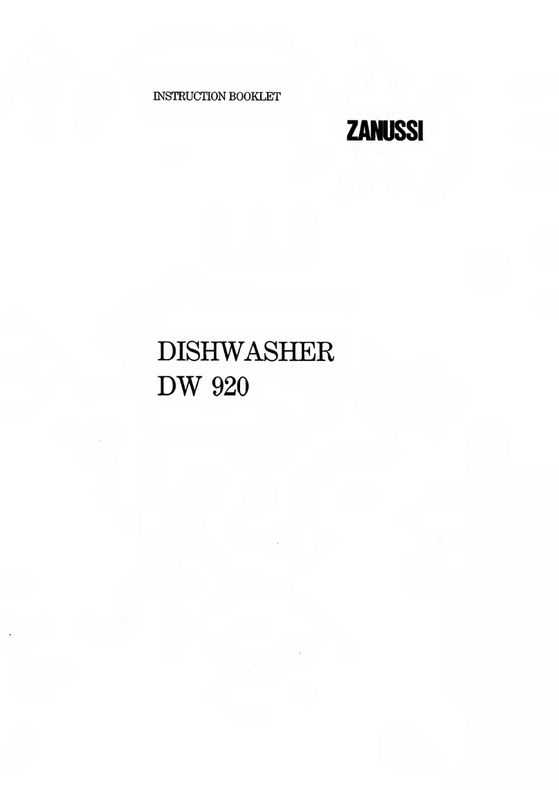 Zanussi DW 920 Instruction booklet