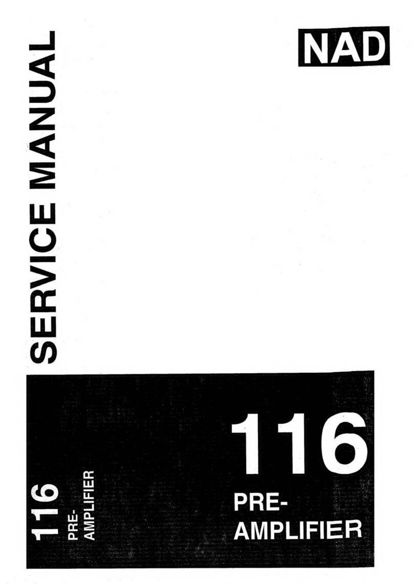 NAD 116 User manual