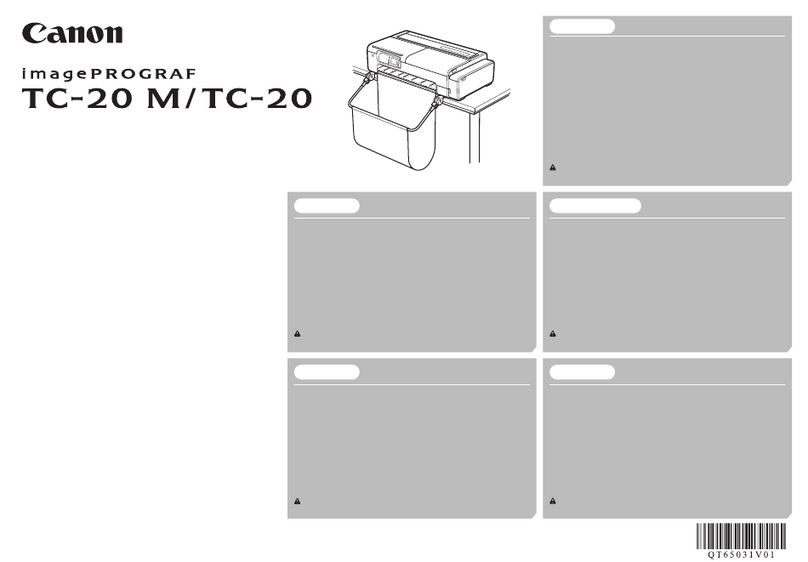 Canon imagePROGRAF TC-20 M User manual