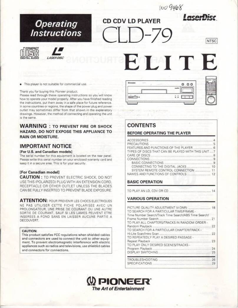 Pioneer CLD-79 User manual