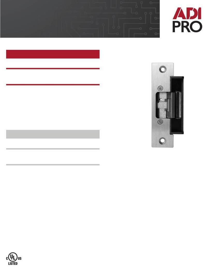ADI PRO 0E-UNISTRIKE installation instructions