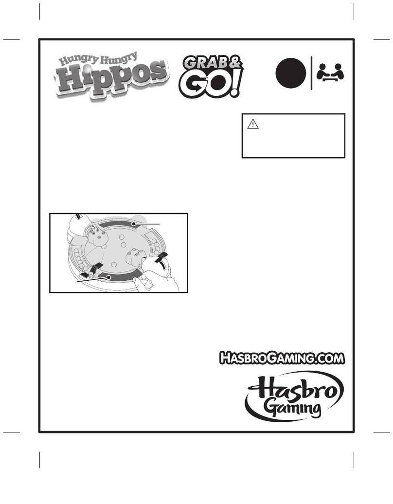 Hasbro Gaming Hungry Hungry Hippos Grab and Go User manual
