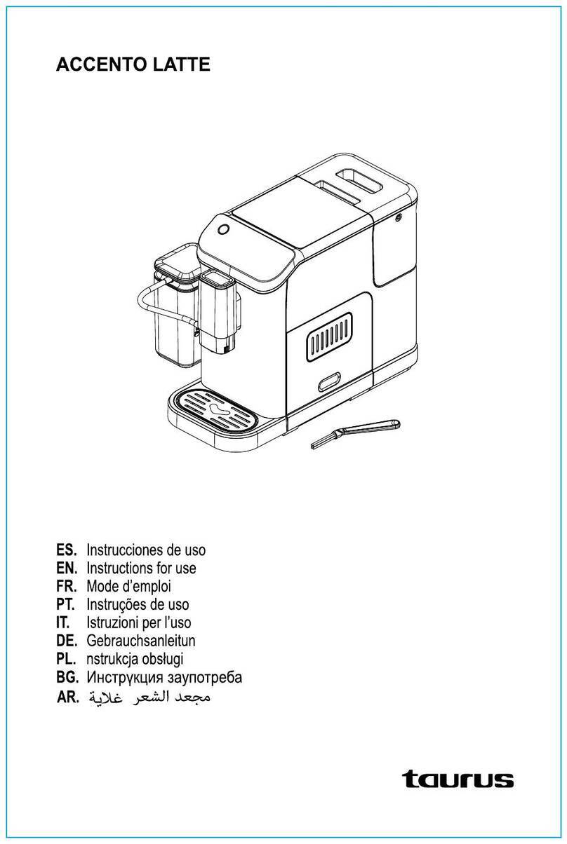 Taurus ACCENTO LATTE Instructions for use
