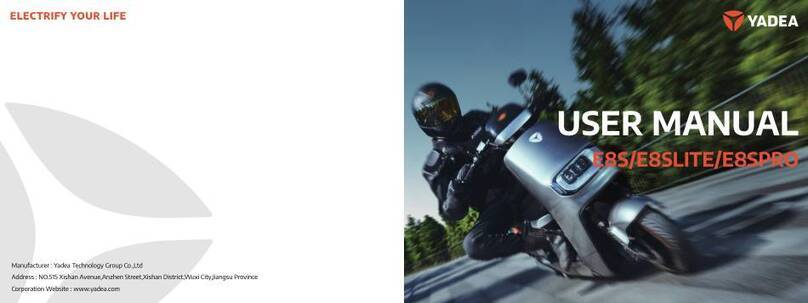 Yadea E8S user manual