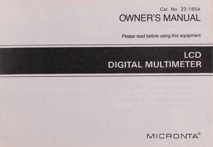 Micronta 22-185A owner's manual
