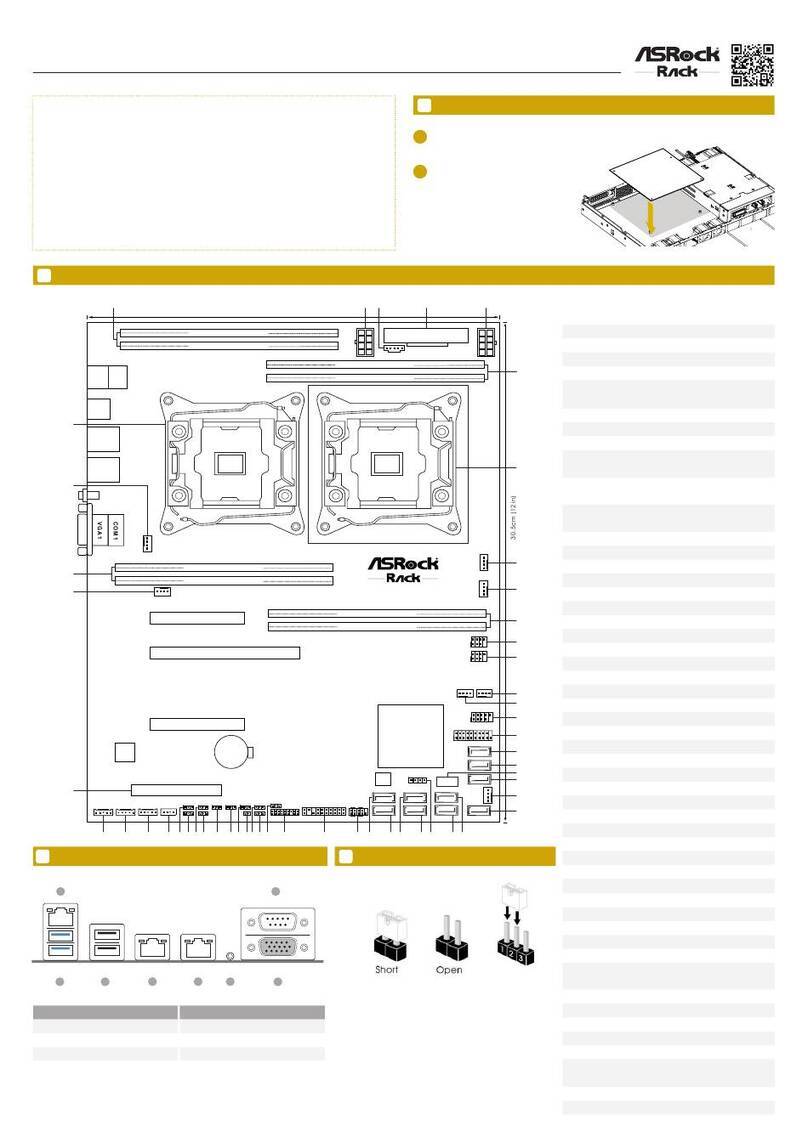 ASROCK Rack EP2C612D8C Quick installation guide