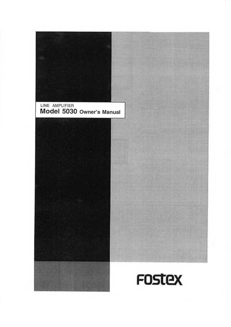 Fostex 5030 owner's manual