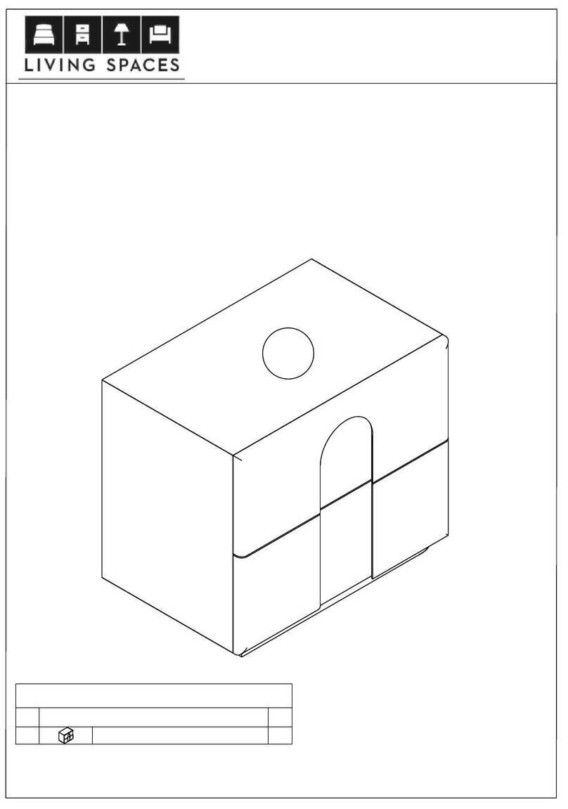 Living Spaces CATANIA DE-CATA-OAK-B02-65 User manual