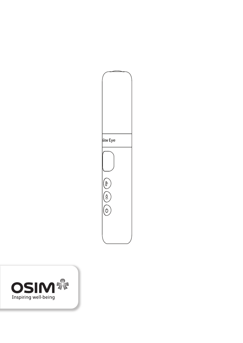 OSIM uGlow Eye Operation manual