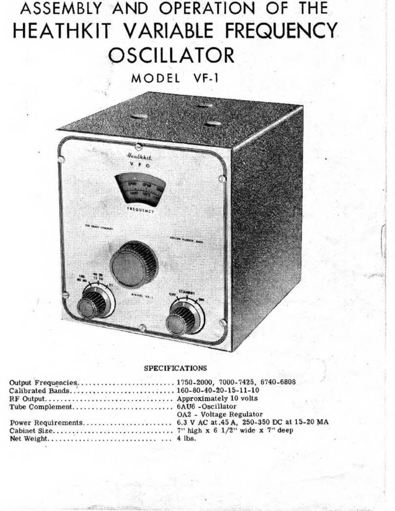 Heathkit VF-1 Installation instructions