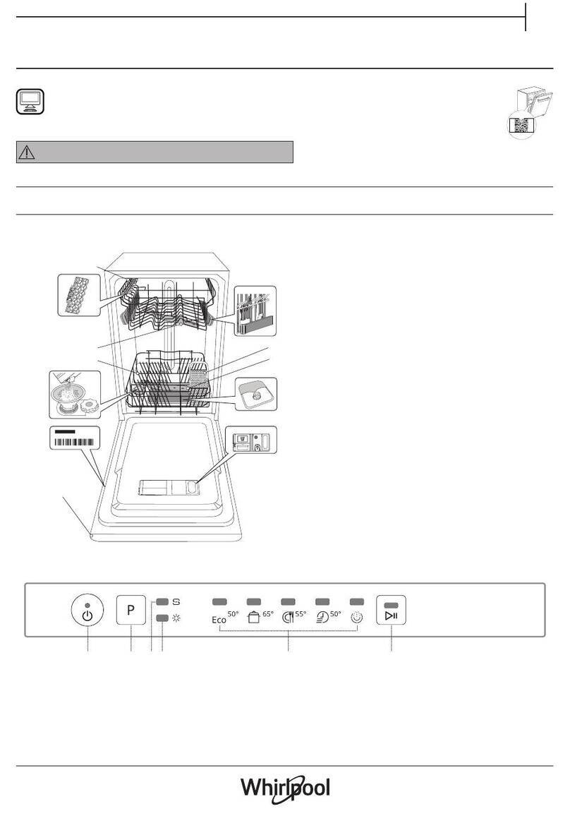 Whirlpool WIE 2B19 Installation and operation manual