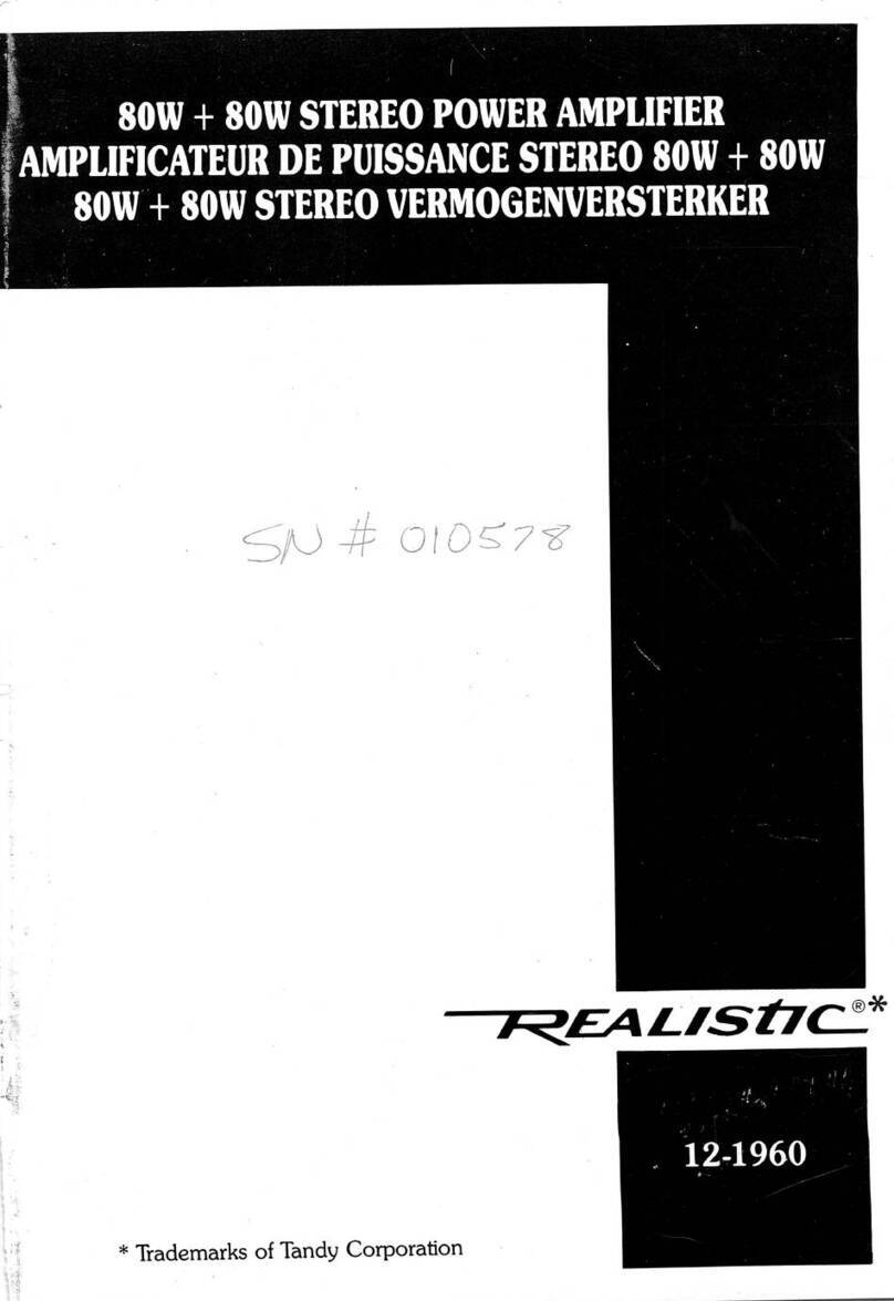 Realistic 12-1960 User manual