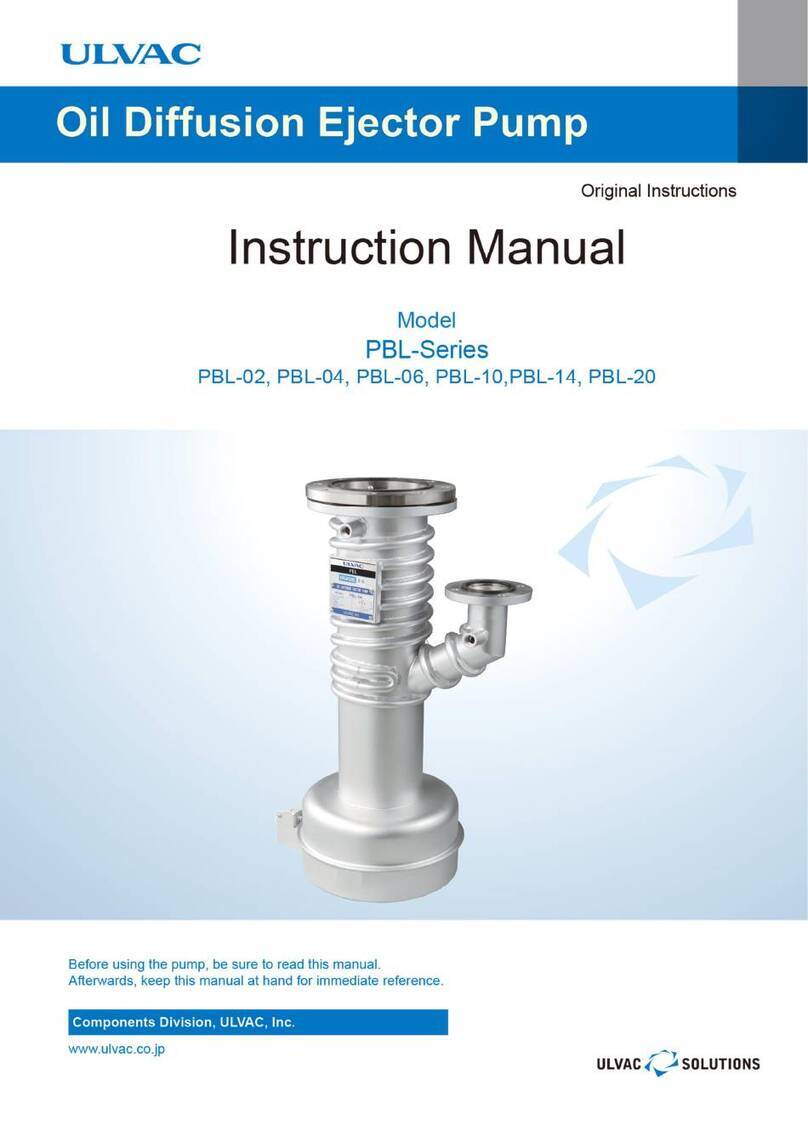 Ulvac PBL Series instruction manual Ulvac PBL Series instruction manual