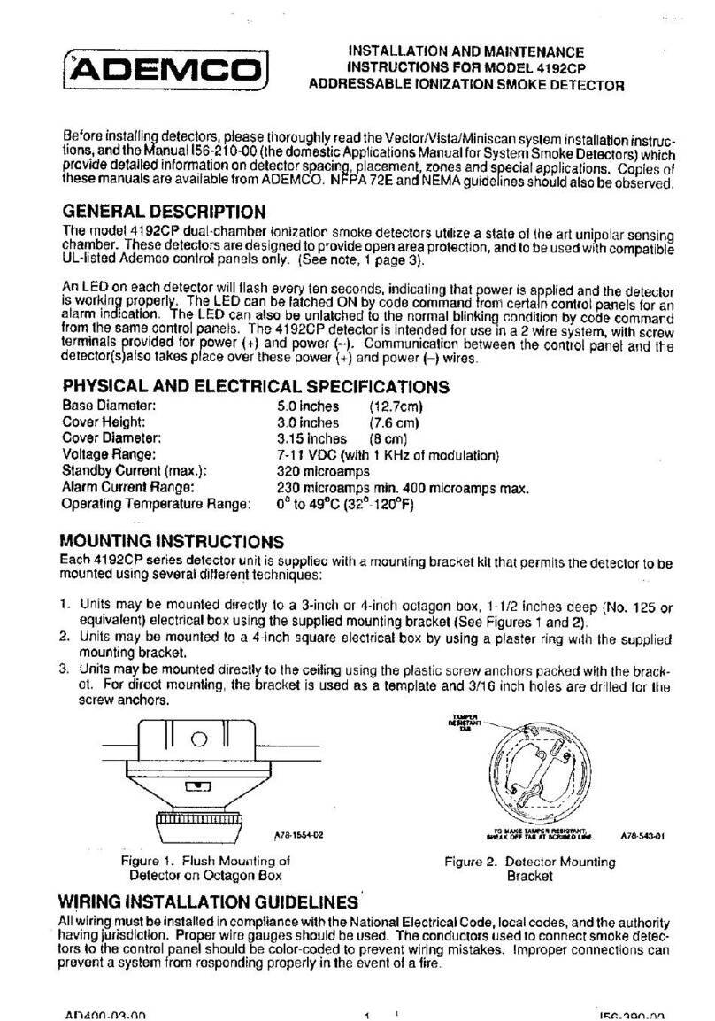 ADEMCO 4192CP Instruction Manual ADEMCO 4192CP Instruction Manual