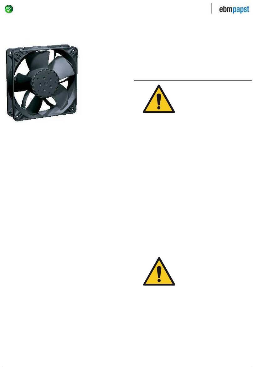 Ebmpapst 4314 N/2H3U operating manual