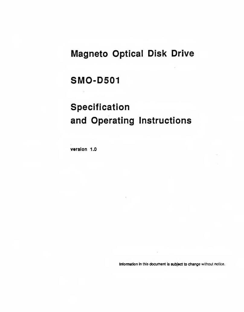 Sony SMO-D501 Operating instructions