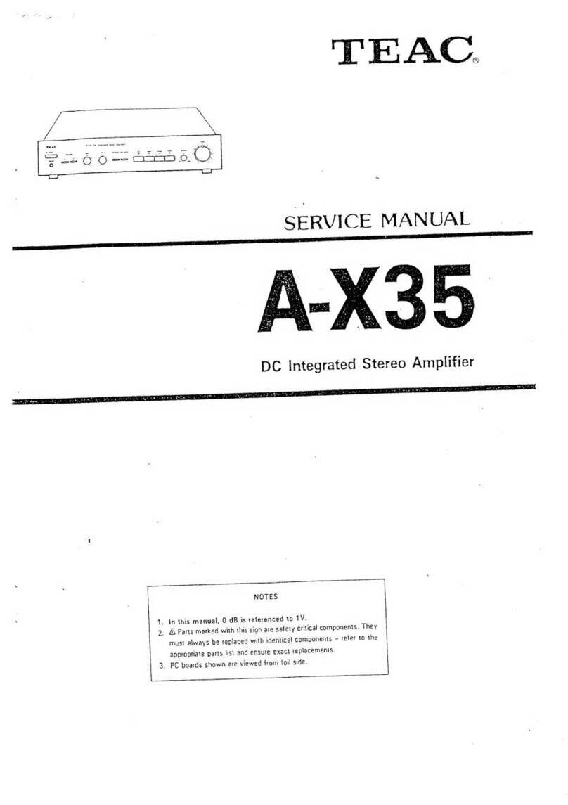 Teac A-X35 User manual