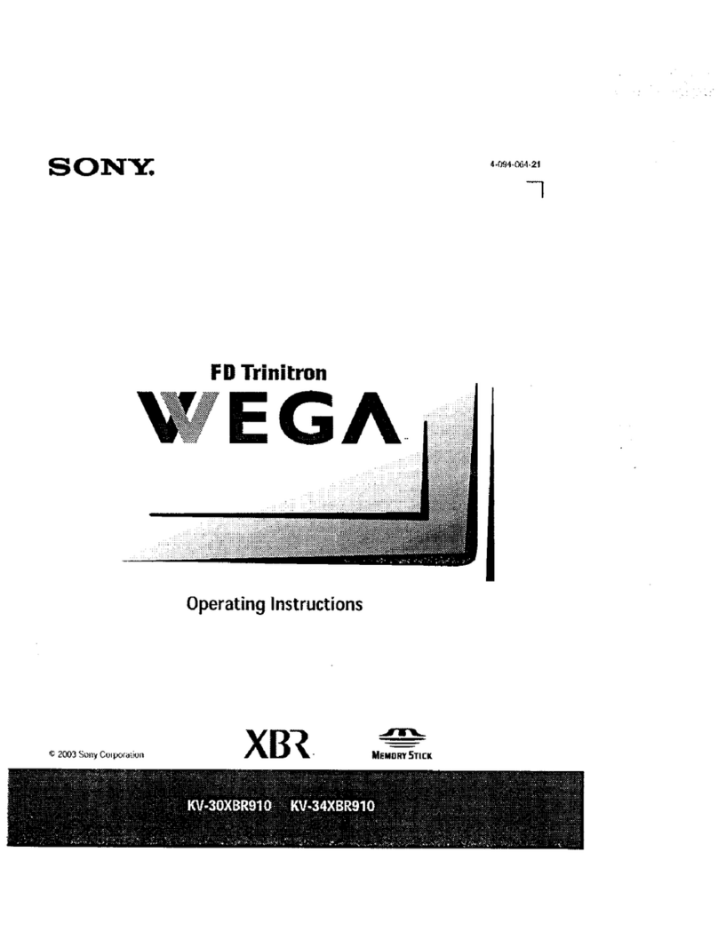 Sony KV-30XBR910 User manual