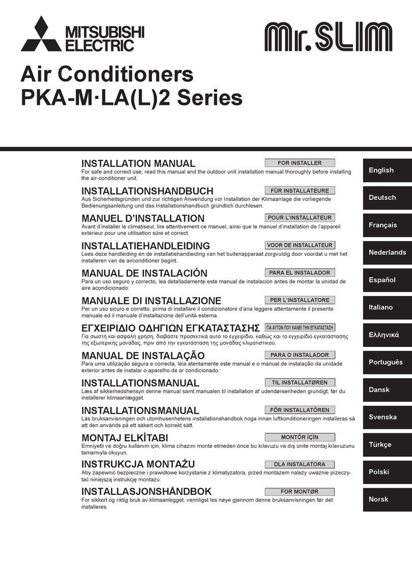 Mitsubishi Electric Mr. SLIM PKA-M3 LA2 Series User manual