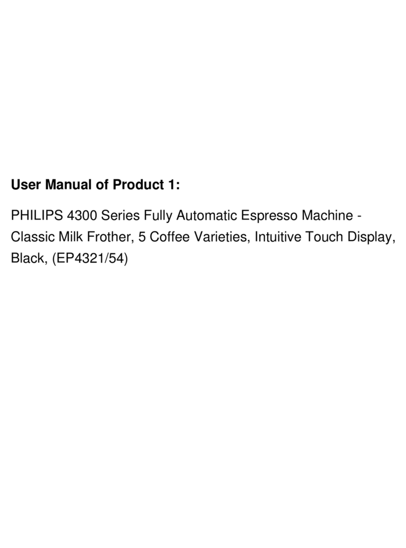 Philips EP4321/54 user manual